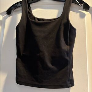 H&M Black Women's Lycra Lined Tank Top XS